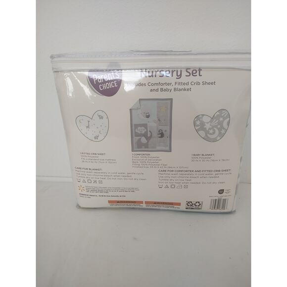Parents Choice Nursery Set Three piece set includes sheet blanket comforter NWT - Picture 3 of 8